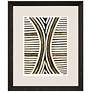 1_Gold Zulu VI 38" High Rectangular Giclee Framed Wall Art