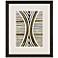 Gold Zulu VI 38" High Rectangular Giclee Framed Wall Art