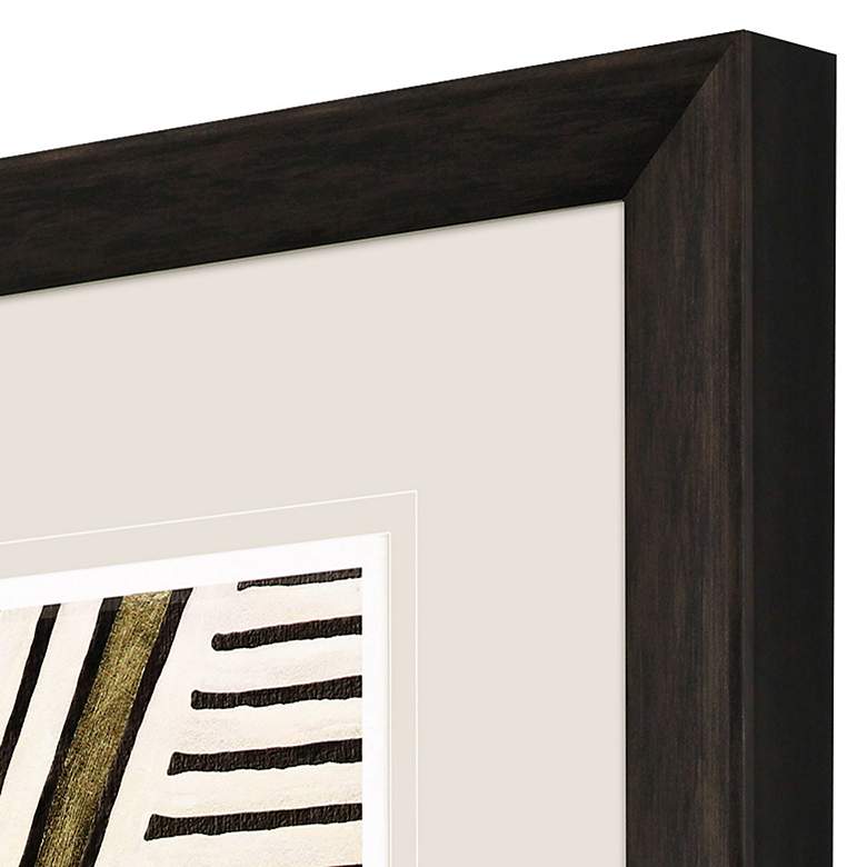 Image 2 Gold Zulu VI 38" High Rectangular Giclee Framed Wall Art more views