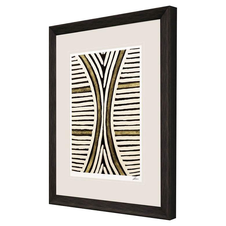 Image 3 Gold Zulu VI 38" High Rectangular Giclee Framed Wall Art more views