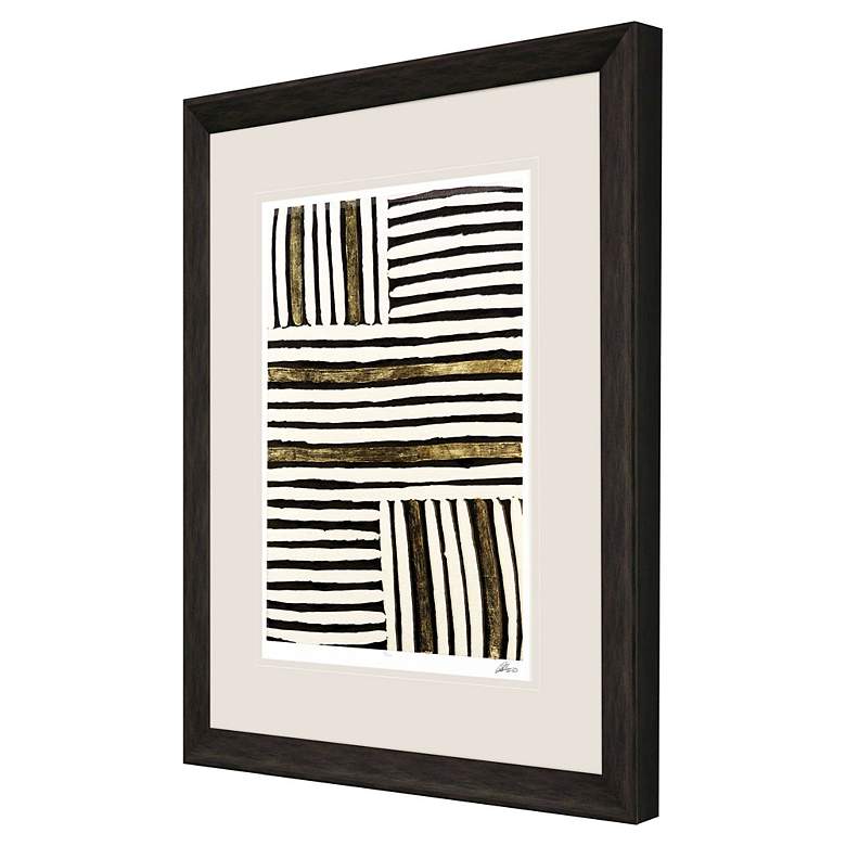 Image 3 Gold Zulu VII 38" High Rectangular Giclee Framed Wall Art more views