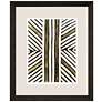 1_Gold Zulu VIII 38" High Rectangular Giclee Framed Wall Art