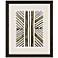 Gold Zulu VIII 38" High Rectangular Giclee Framed Wall Art