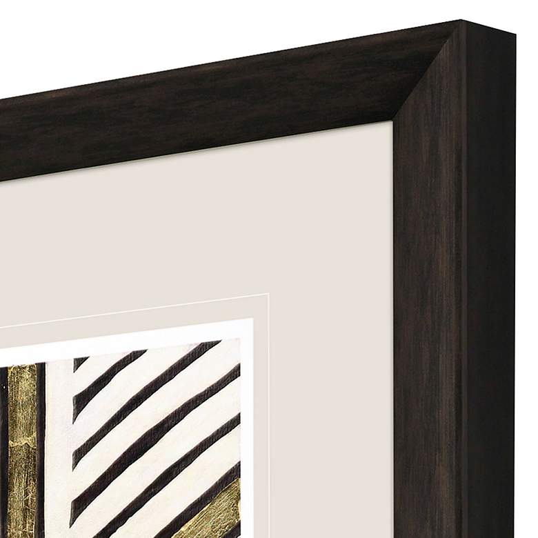 Image 2 Gold Zulu VIII 38" High Rectangular Giclee Framed Wall Art more views