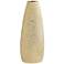 Golden 15" High Ceramic Decorative Vase