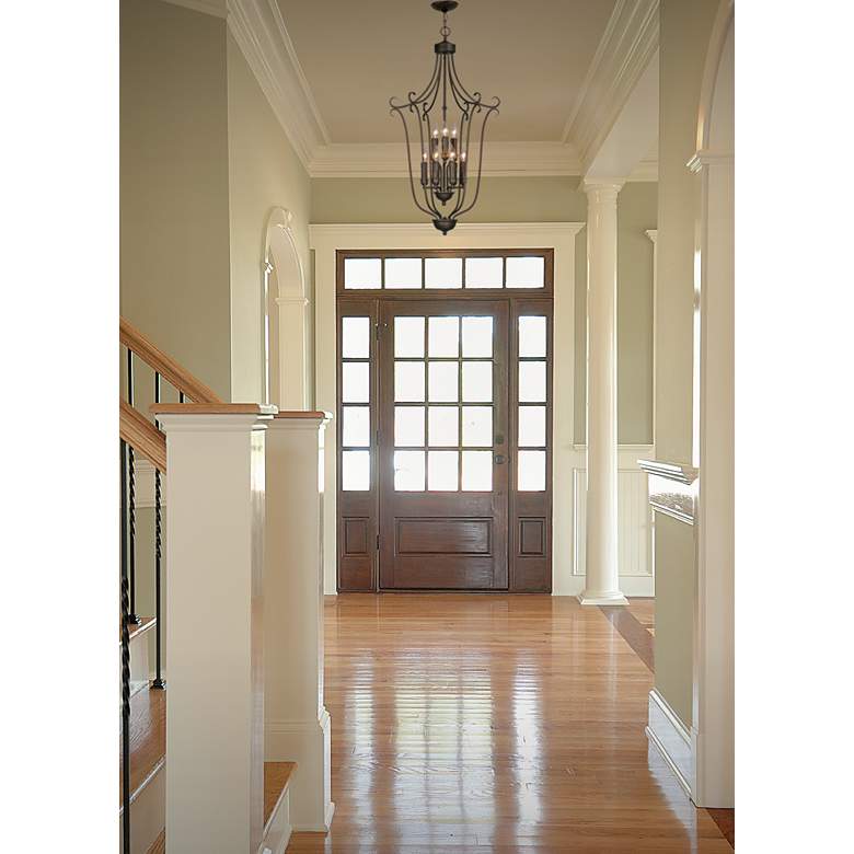 Image 4 Golden 20" Wide Rubbed Bronze 2-Tier 9-Light Pendant Chandelier more views