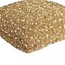 4_Golden Beaded Gold 20" Square Decorative Throw Pillow more views