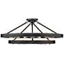 2_Golden Castile 32" Wide Matte Black 15-Light Ring Ceiling Light
