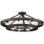 5_Golden Castile 32" Wide Matte Black 15-Light Ring Ceiling Light more views