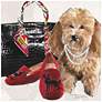 2_Golden Doodle Unframed 23 1/4" Square Glass Graphic Wall Art