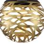 3_Golden Eclipse 14"W Coal and Honey Gold LED Pendant Light more views