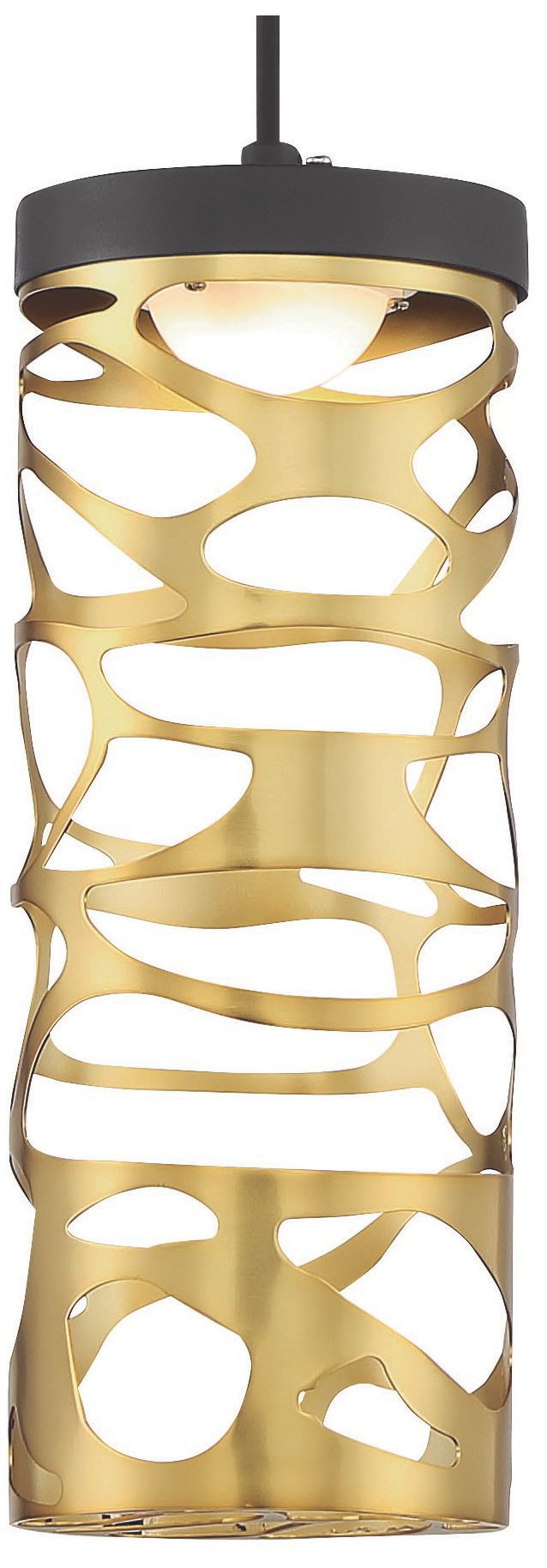 Image 2 Golden Eclipse 4 1/2" Wide Coal Honey Gold LED Mini Pendant more views