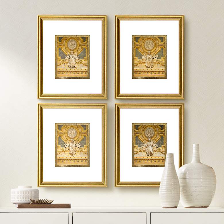 Image 1 Golden Expressions 22 inch High 4-Piece Framed Wall Art Set