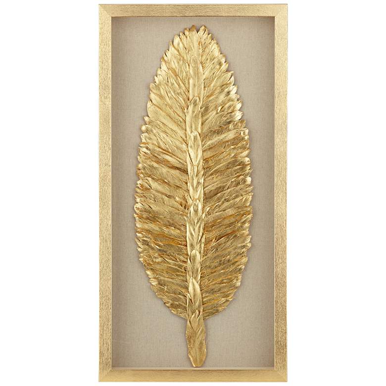 Image 6 Golden Feathers 31 1/2 inch High Wall Art Set of 3 more views