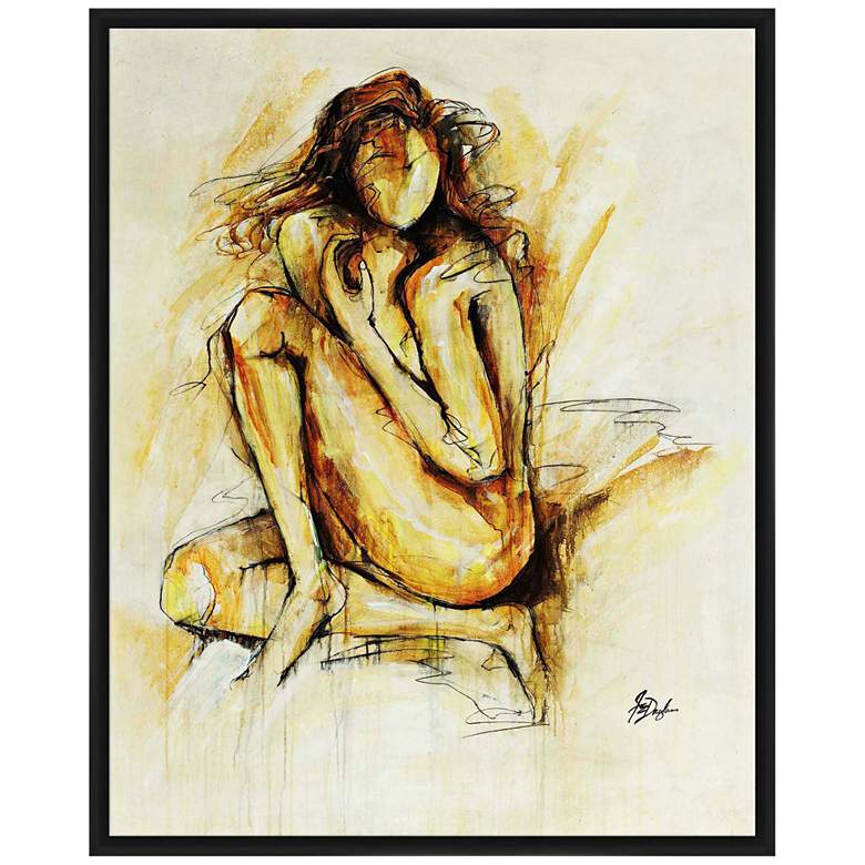 Image 1 Golden Figurative 21 3/4 inchH Hand-Embellished Canvas Wall Art