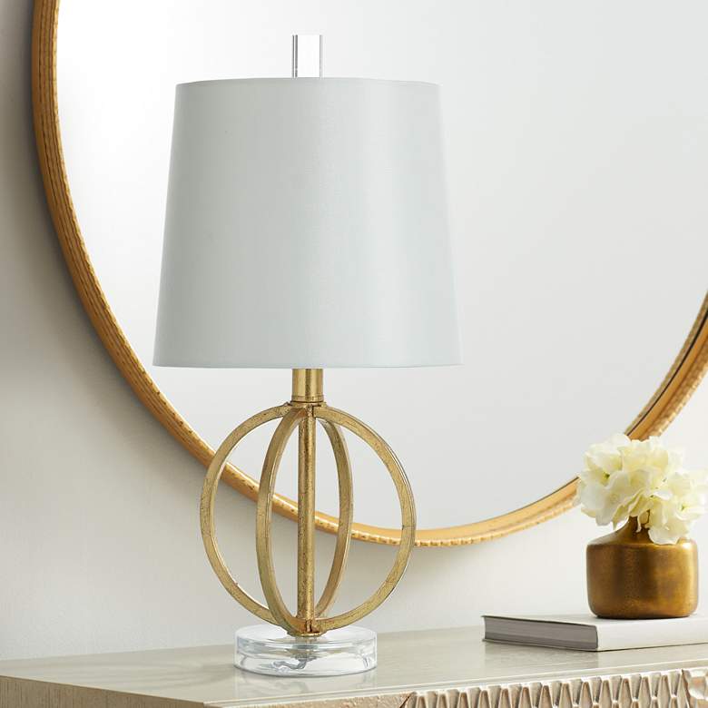 Image 1 Golden Flora Table Lamp - Antique Gold