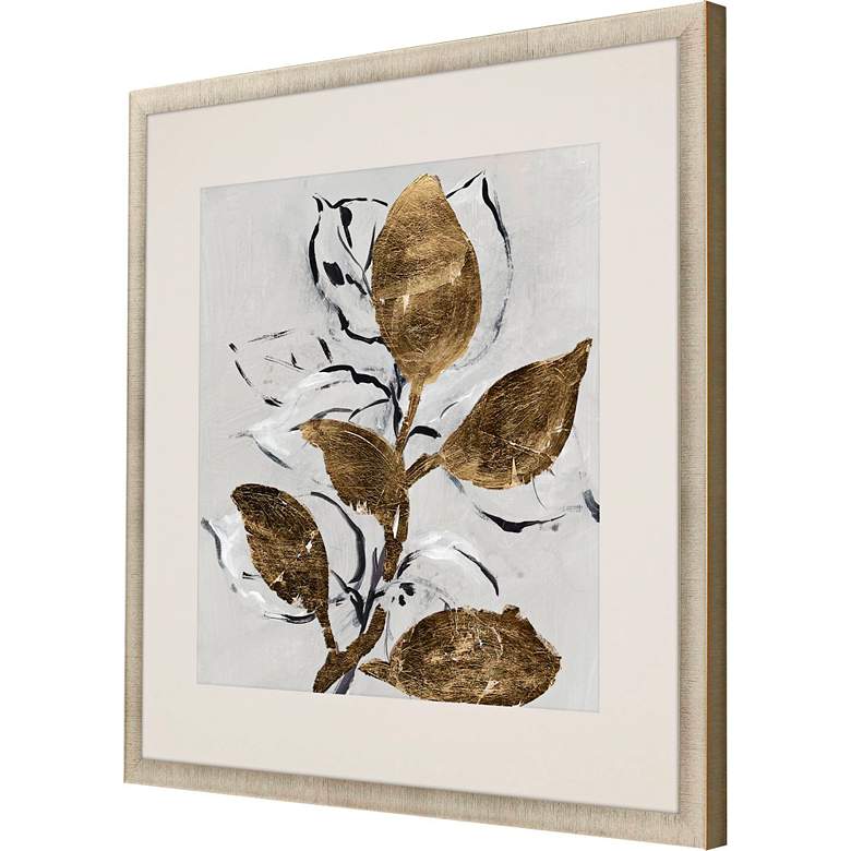 Image 3 Golden Floral I 35"W x 35"H Framed Art more views