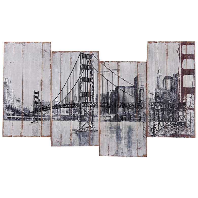Image 1 Golden Gate Bridge 39 inch Wide Canvas Wall Art