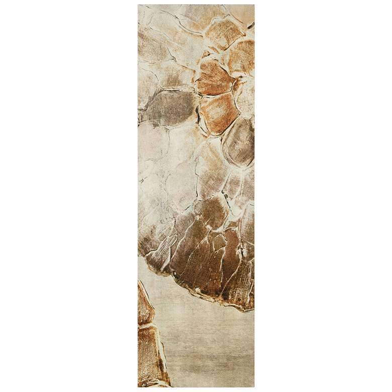 Image 1 Golden Layers II" Rendered on Gold Shagreen Wrapped Canvas Wall Art