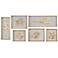 Golden Leaves 6-Piece Shadow Box Framed Wall Art Set