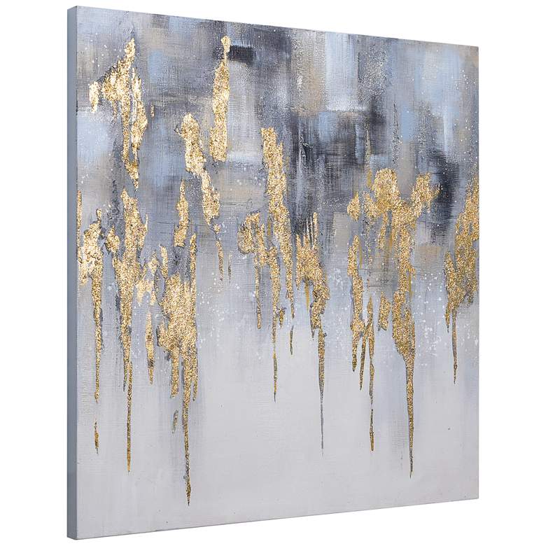 Image 7 Golden Lighting 1 36" Square Metallic Canvas Wall Art more views