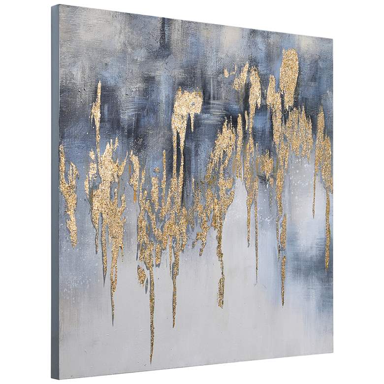 Image 7 Golden Lighting 2 36" Square Metallic Canvas Wall Art more views
