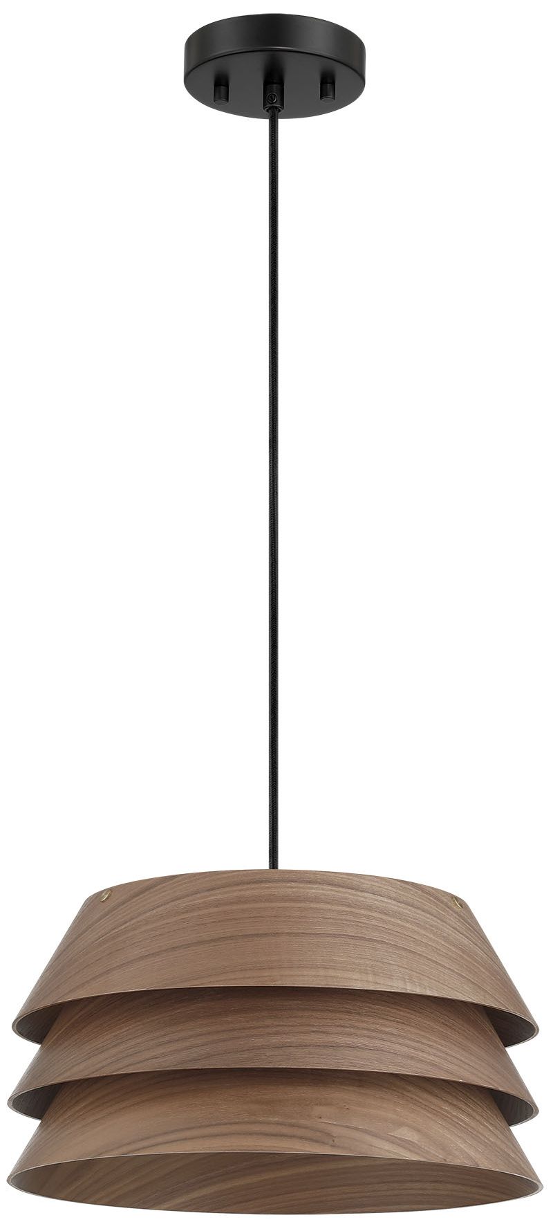 Image 3 Golden Lighting Aalto 1-light 6" Pendant in Dark Walnut more views