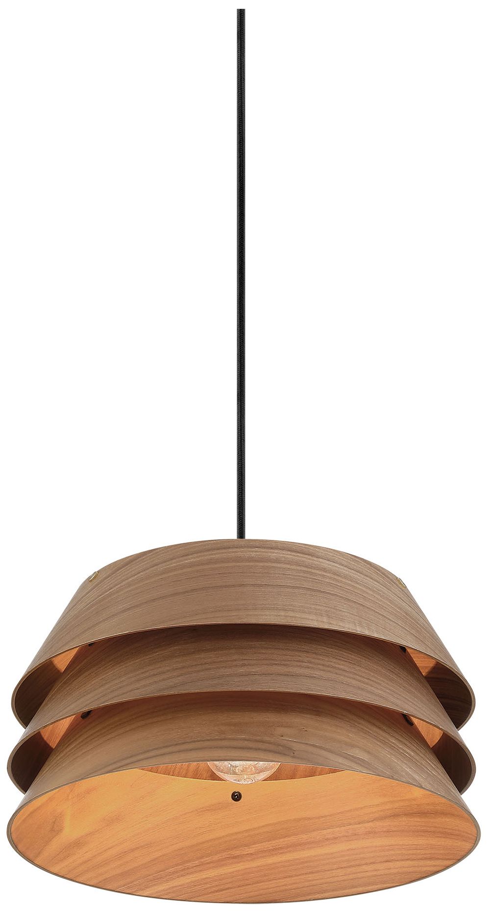 Image 5 Golden Lighting Aalto 1-light 6" Pendant in Dark Walnut more views