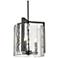 Golden Lighting Aenon 13" Wide Matte Black Water Glass 3-:Lght Pendant