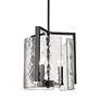 4_Golden Lighting Aenon 13" Wide Matte Black Water Glass 3-:Lght Pendant more views