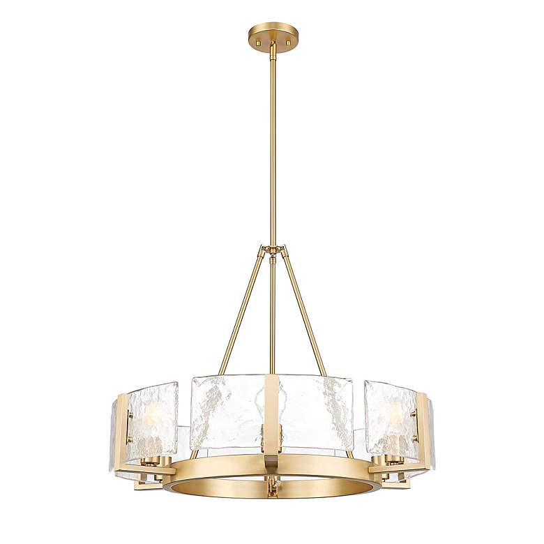 Image 5 Golden Lighting Aenon 27 3/4" Brushed Champagne Bronze Ring Chandelier more views