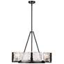 3_Golden Lighting Aenon 27 3/4" Matte Black Water Glass Chandelier more views