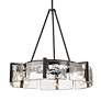 4_Golden Lighting Aenon 27 3/4" Matte Black Water Glass Chandelier more views