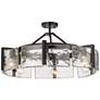 2_Golden Lighting Aenon 27 3/4" Wide Matte Black 6-Light Ceiling Light