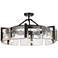 Golden Lighting Aenon 27 3/4" Wide Matte Black 6-Light Ceiling Light