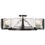 5_Golden Lighting Aenon 27 3/4" Wide Matte Black 6-Light Ceiling Light more views
