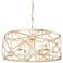 Golden Lighting Alcott 26" Wide 6-Light Antique Ivory Chandelier