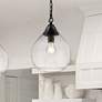 1_Golden Lighting Ariella 10" Wide Matte Black Mini Pendant Light