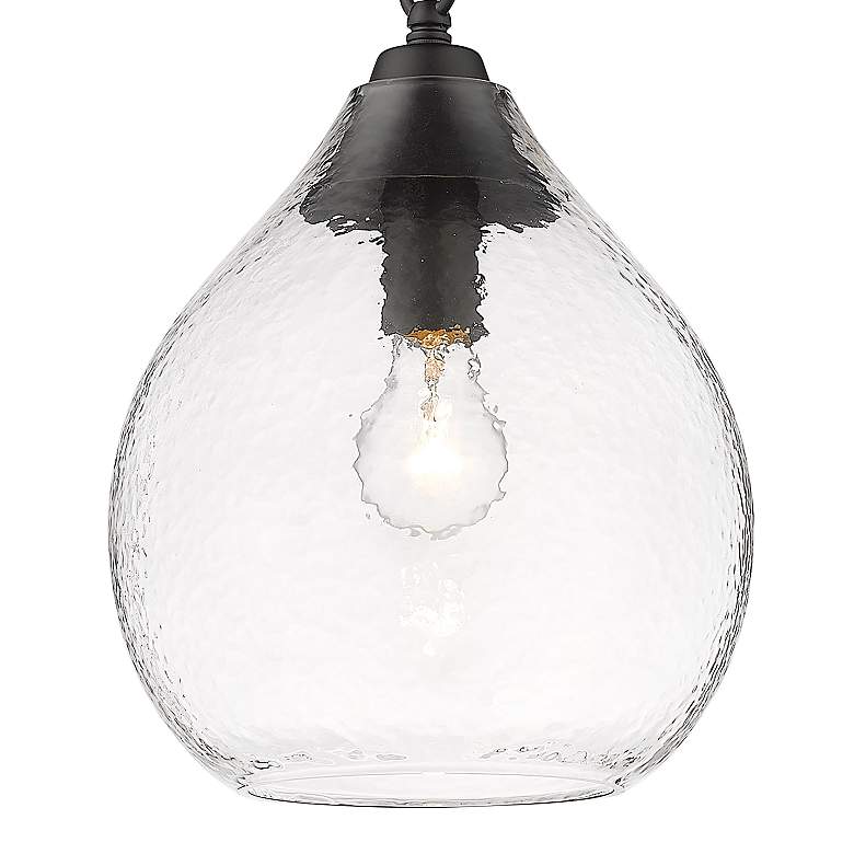 Image 3 Golden Lighting Ariella 10" Wide Matte Black Mini Pendant Light more views