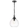 3_Golden Lighting Ariella 10" Wide Matte Black Mini Pendant Light more views