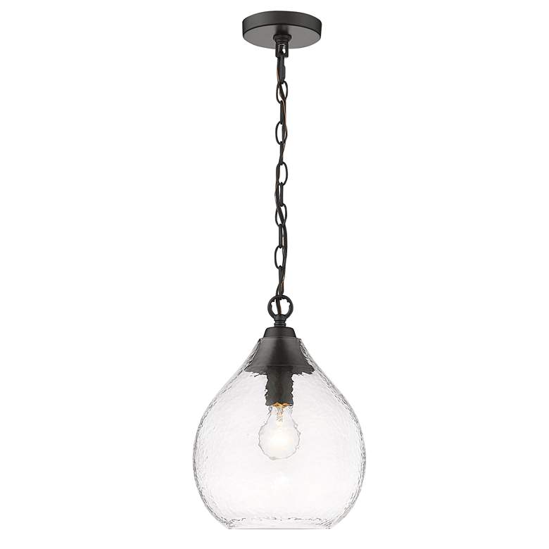 Image 5 Golden Lighting Ariella 10" Wide Matte Black Mini Pendant Light more views