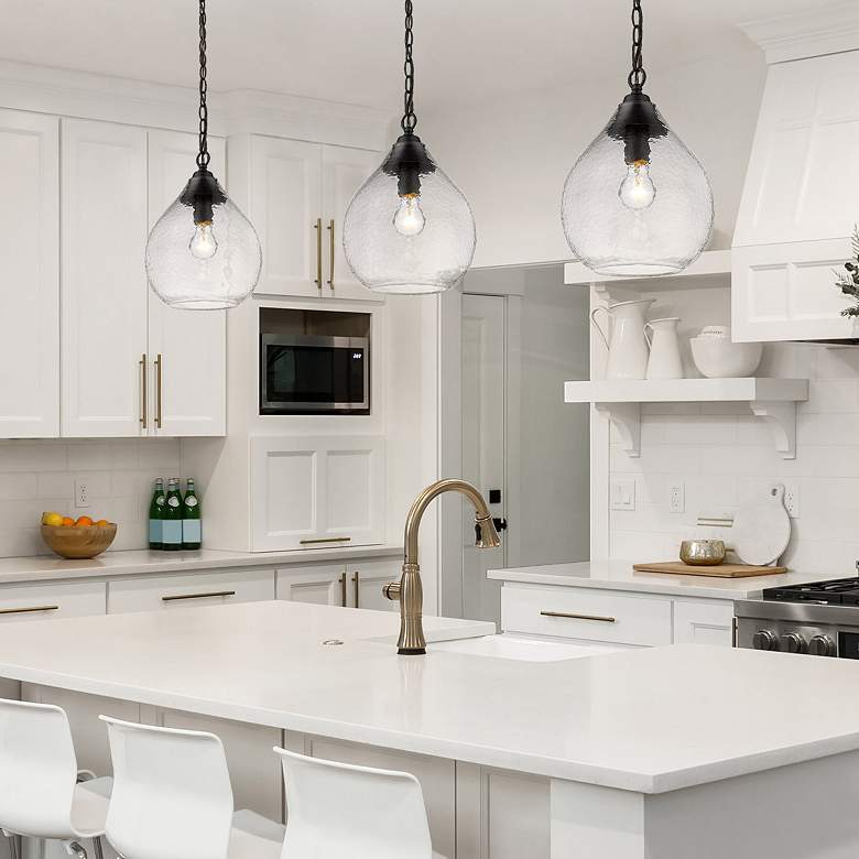 Image 6 Golden Lighting Ariella 10" Wide Matte Black Mini Pendant Light more views
