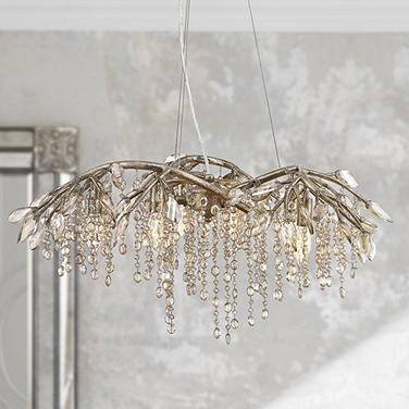 Golden Lighting Autumn Twilight 31" Wide Mystic Gold Pendant