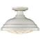 Golden Lighting Bartlett 14" French White Semi-Flush Ceiling Light