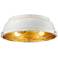 Golden Lighting Bartlett 14" Wide French White and Gold Ceiling Light