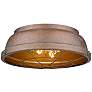 Golden Lighting Bartlett 14" Wide Rustic Copper Patina Ceiling Light