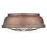 3_Golden Lighting Bartlett 14" Wide Rustic Copper Patina Ceiling Light more views