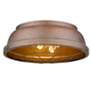 4_Golden Lighting Bartlett 14" Wide Rustic Copper Patina Ceiling Light more views