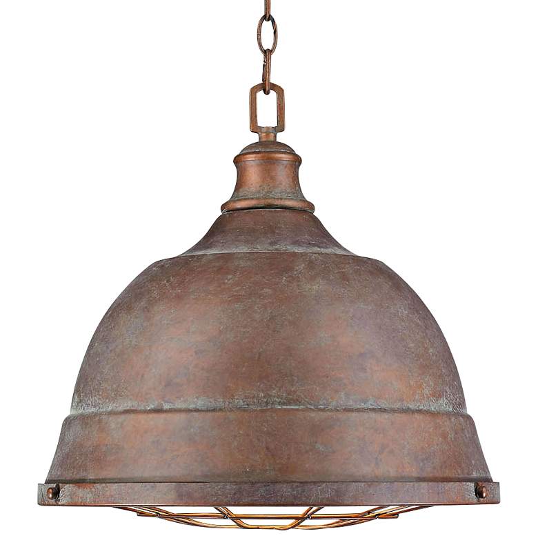 Image 2 Golden Lighting Bartlett 16 1/2" Wide Copper Patina Pendant Light
