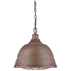 Golden Lighting Bartlett 16 1/2" Wide Copper Patina Pendant Light